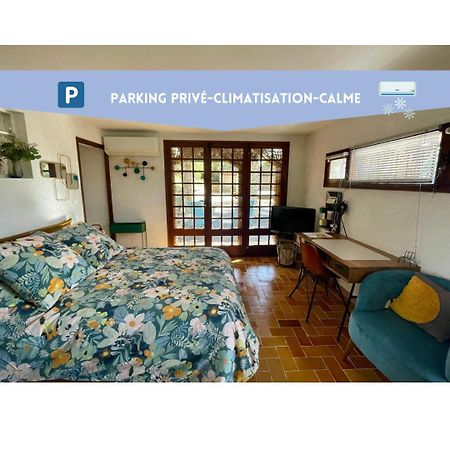 Studio Meyreuil-Terrasse-Au Calme En Campagne-Clim Zewnętrze zdjęcie
